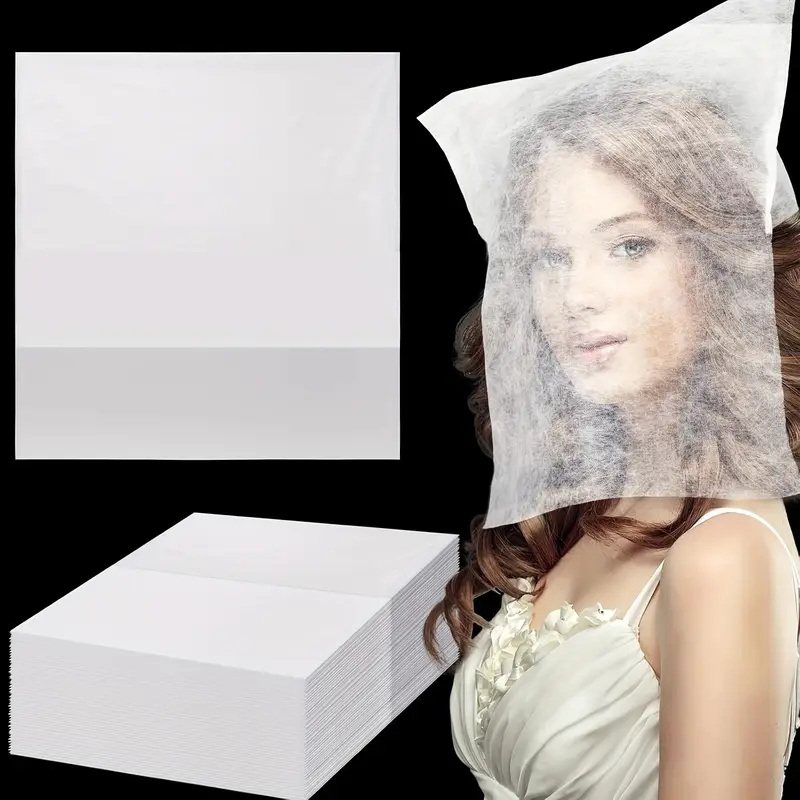 Beauty Makeup Bridal - **50pcs Disposable Makeup Protector Hoods Breathable