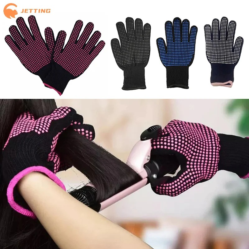 Hair Straightener - 1Pcs Hair Salon Styling Gloves Double-sided