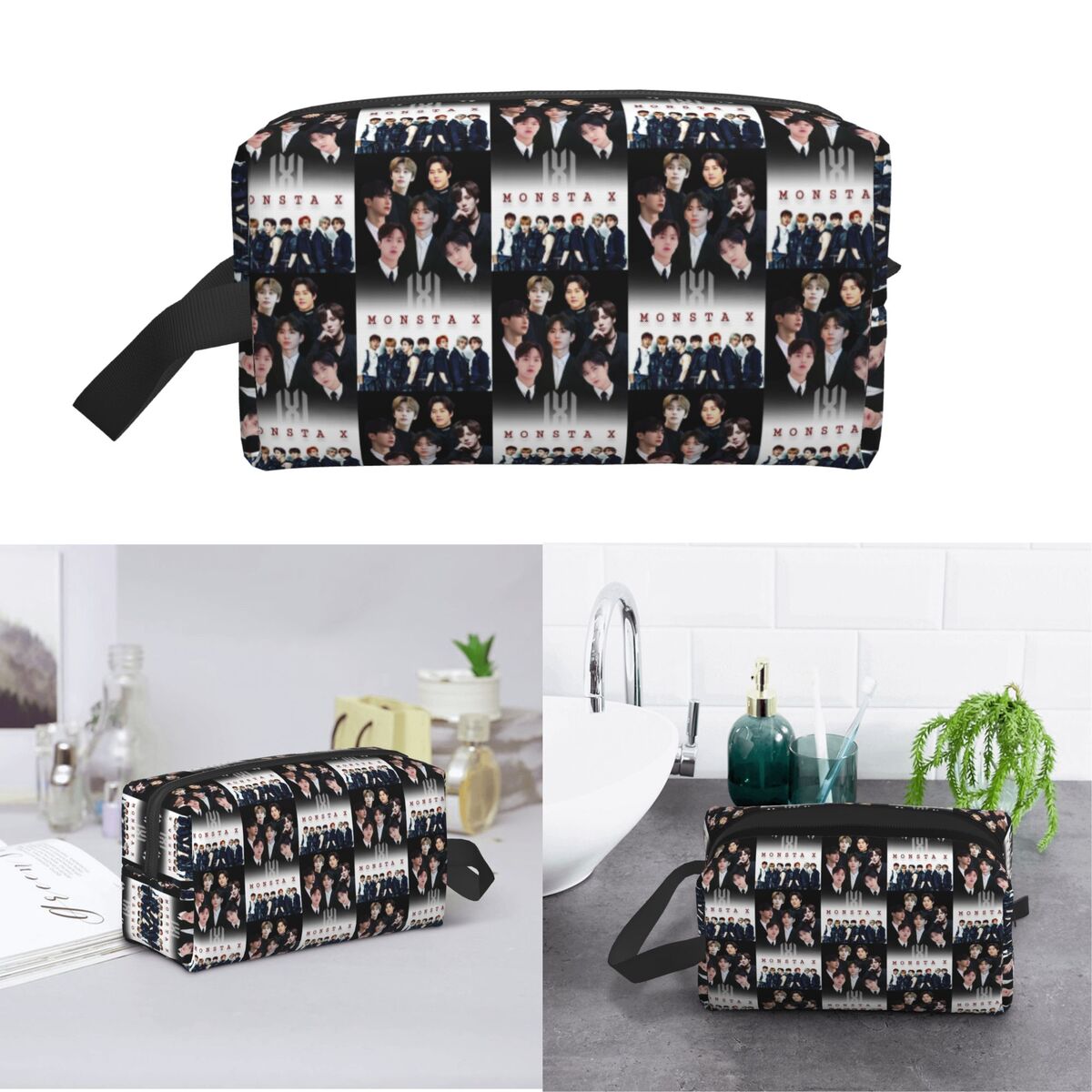 X Beauty Makeup - Monsta X Kpop Makeup Bag Cosmetic