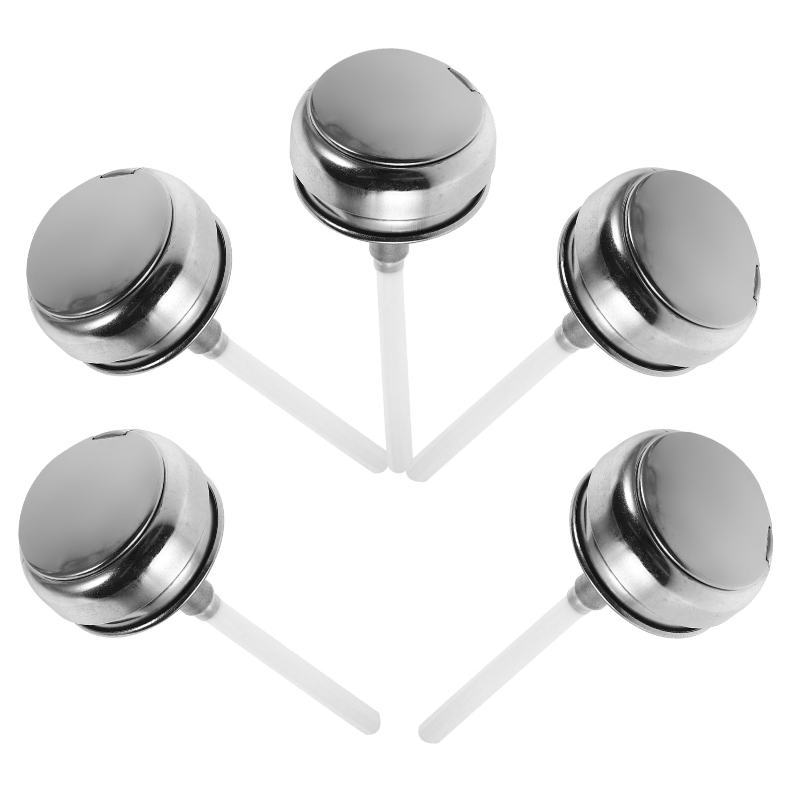 Beauty Makeup & D Anime Studio Vega Baja - 5Pcs Stainless Steel Aluminum Push Down