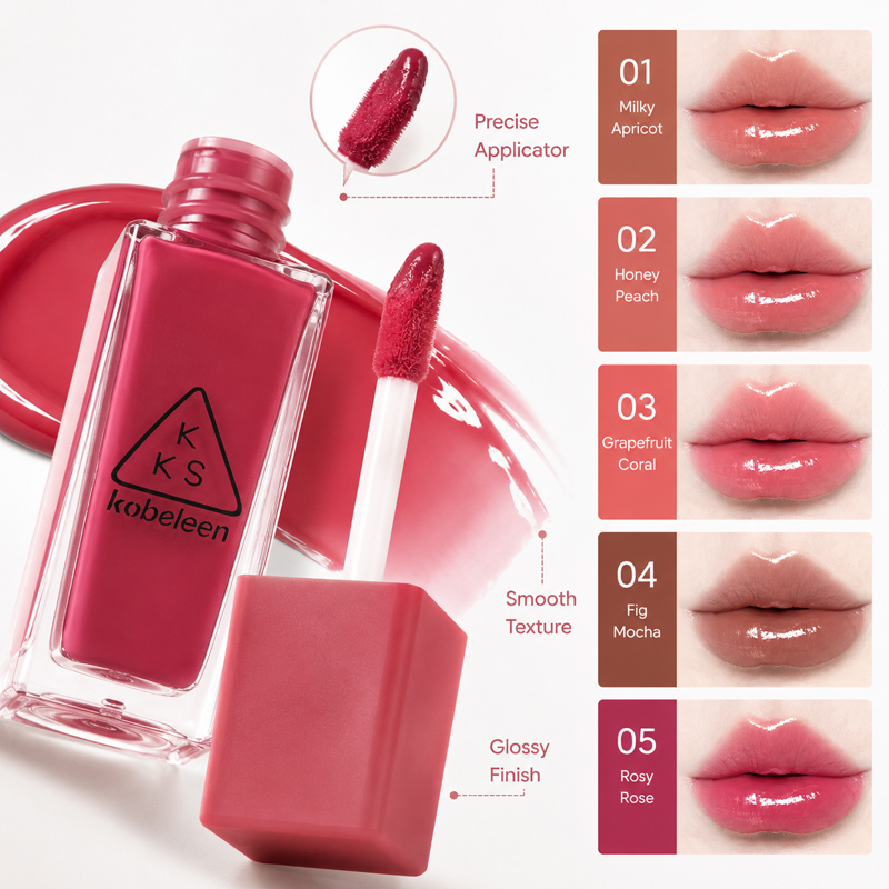 Beauty Makeup Korean - K-Beauty Juicy Glass Lip Gloss Tint,
