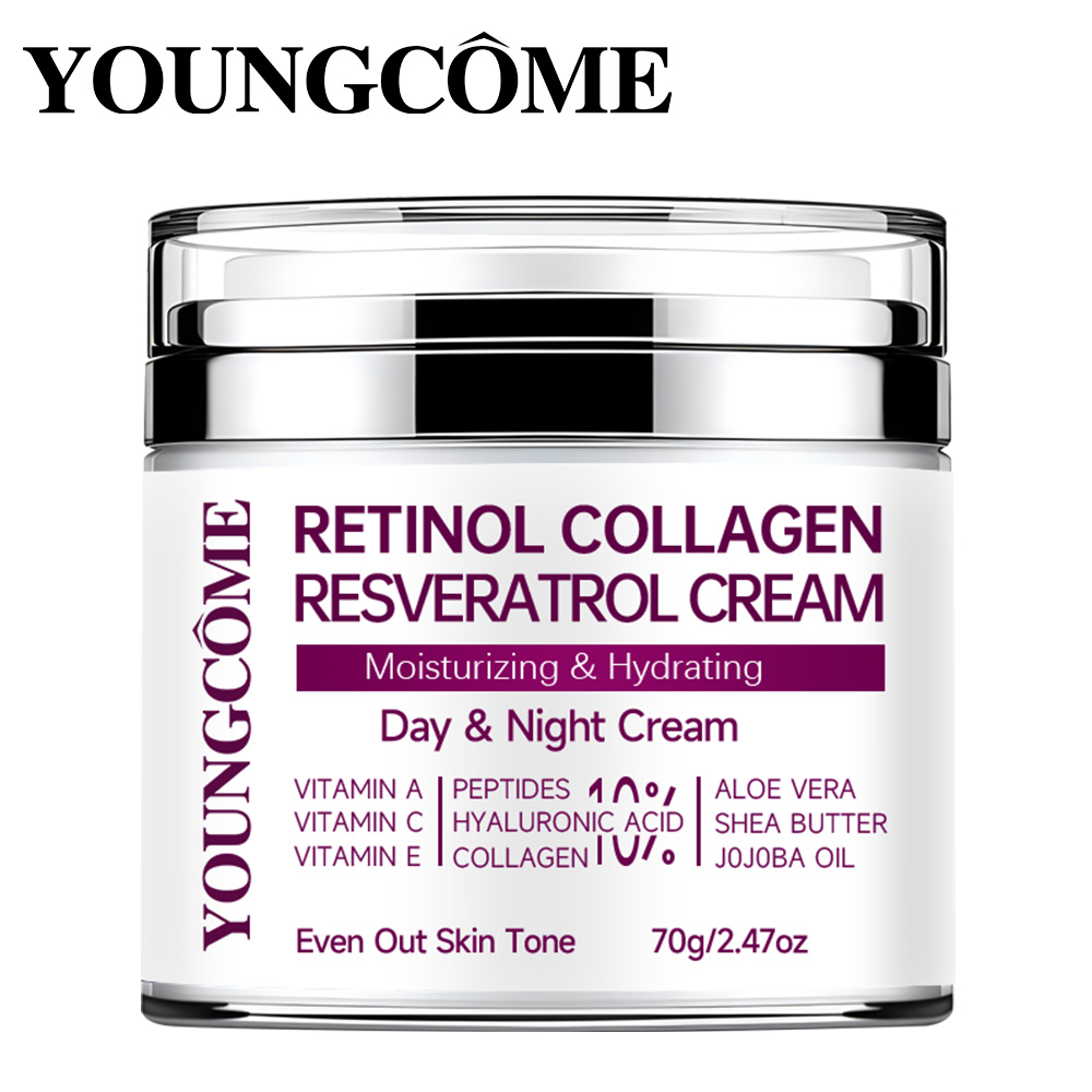 Anti-Aging Face Cream - Retinol Collagen Resveratrol Face Cream Moisturisering
