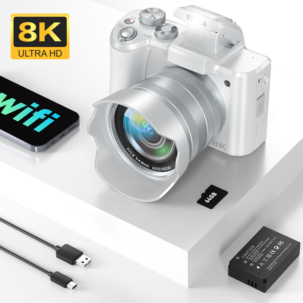 Beauty Makeup Korean - 8K Digital Camera for Photography, Front