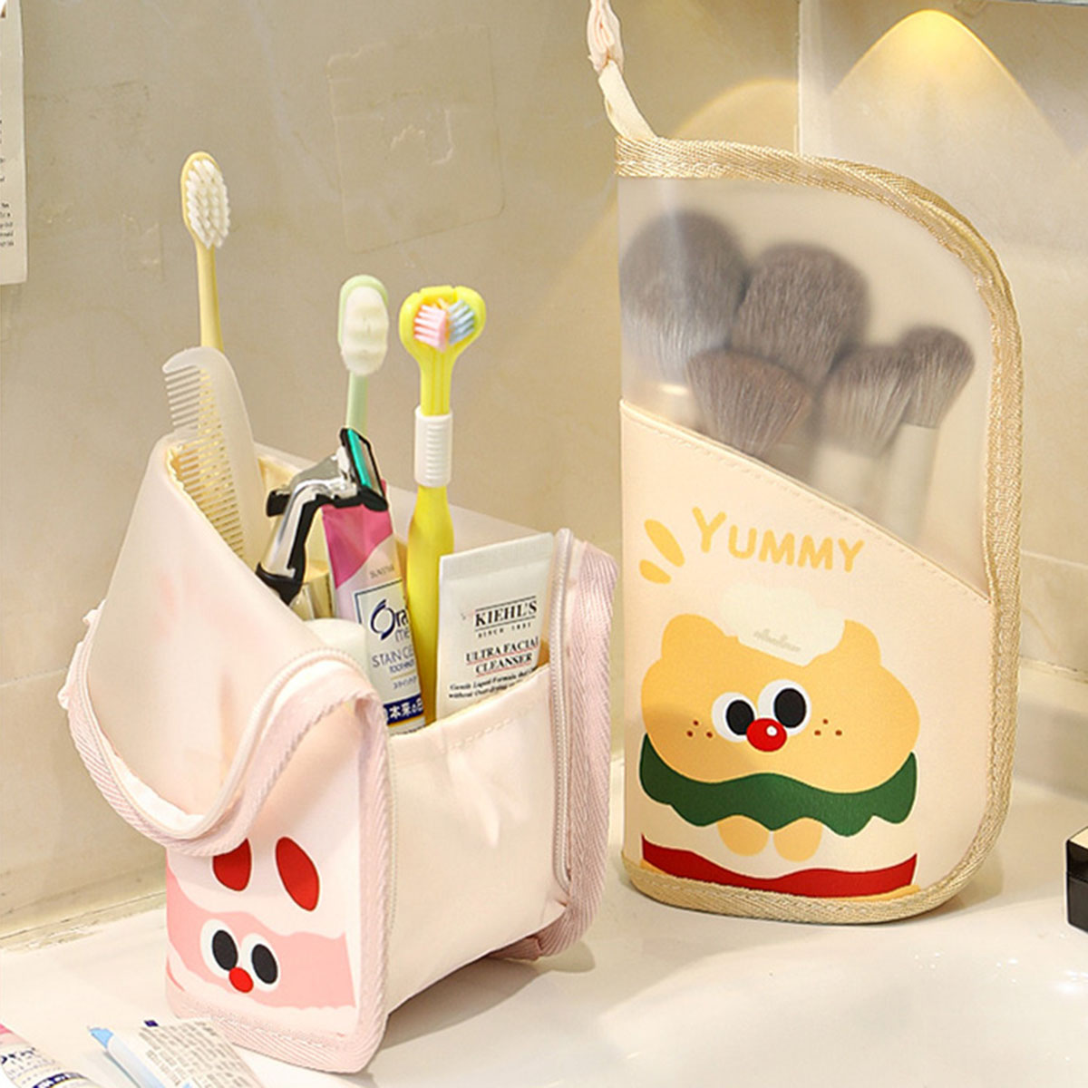 Beauty Makeup Salon - 1Pcs Cosmetic Bag Travel Stand Storage