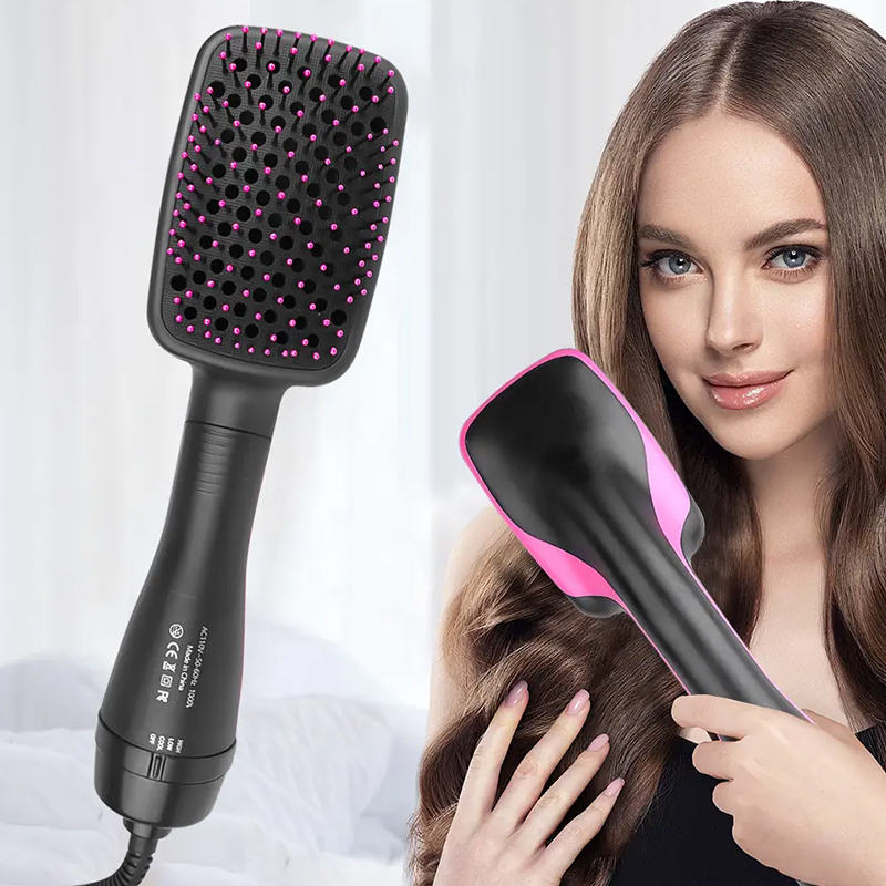 Hair Straightener - Hair Dryer Hot Air Brush Styler