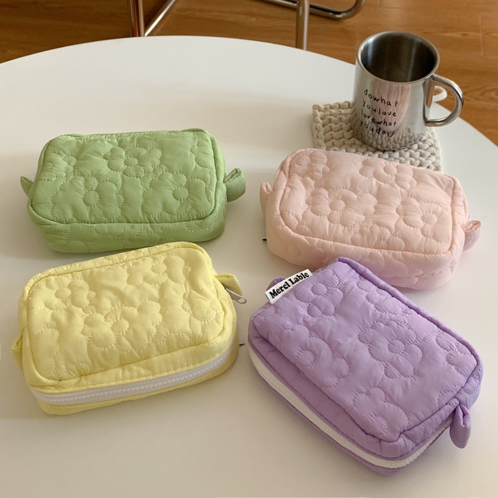 Beauty Makeup Korean - Fashion Cotton Makeup Storage Bag Korean