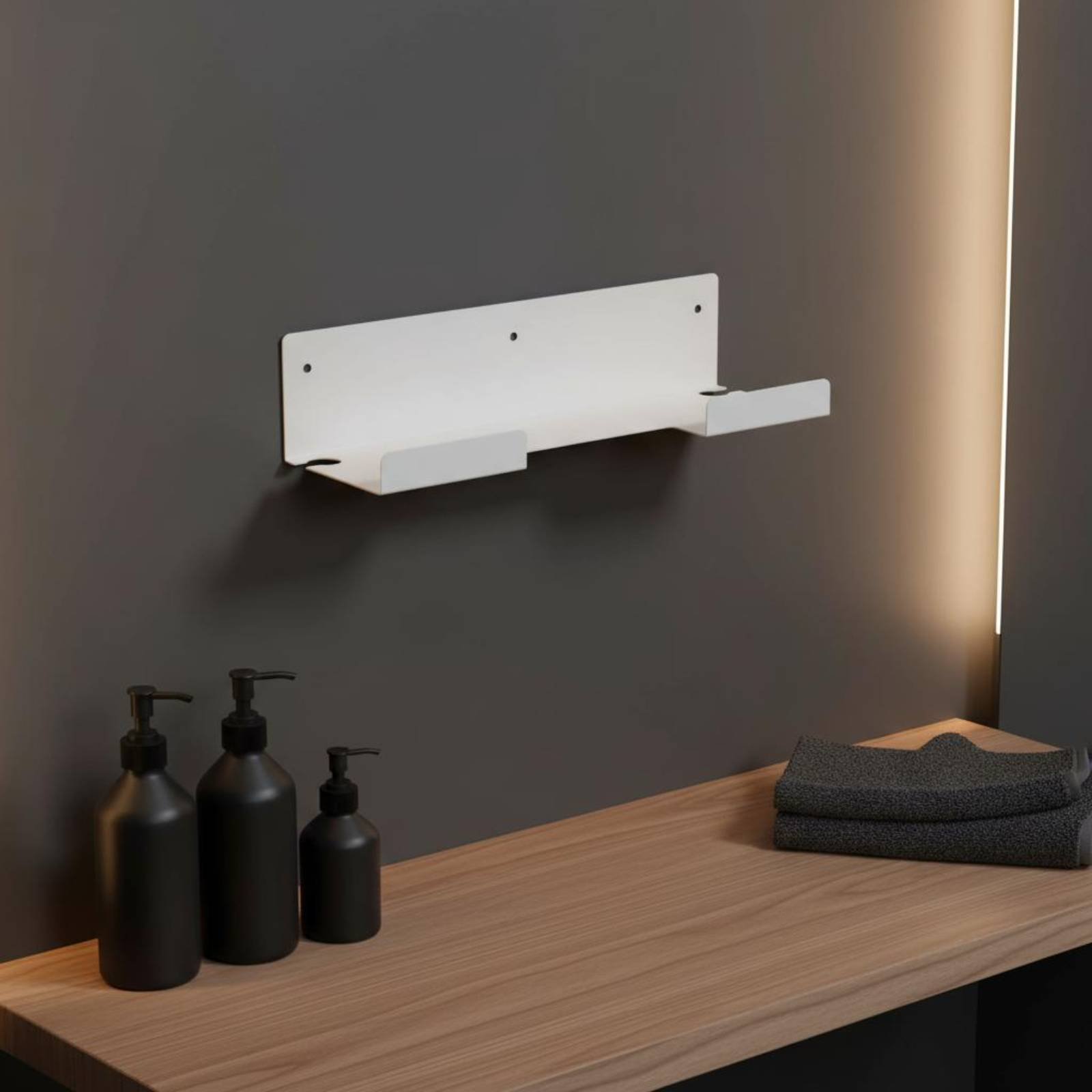 Hair Straightener - Hair Straightener Storage Rack Space-Saving Wall