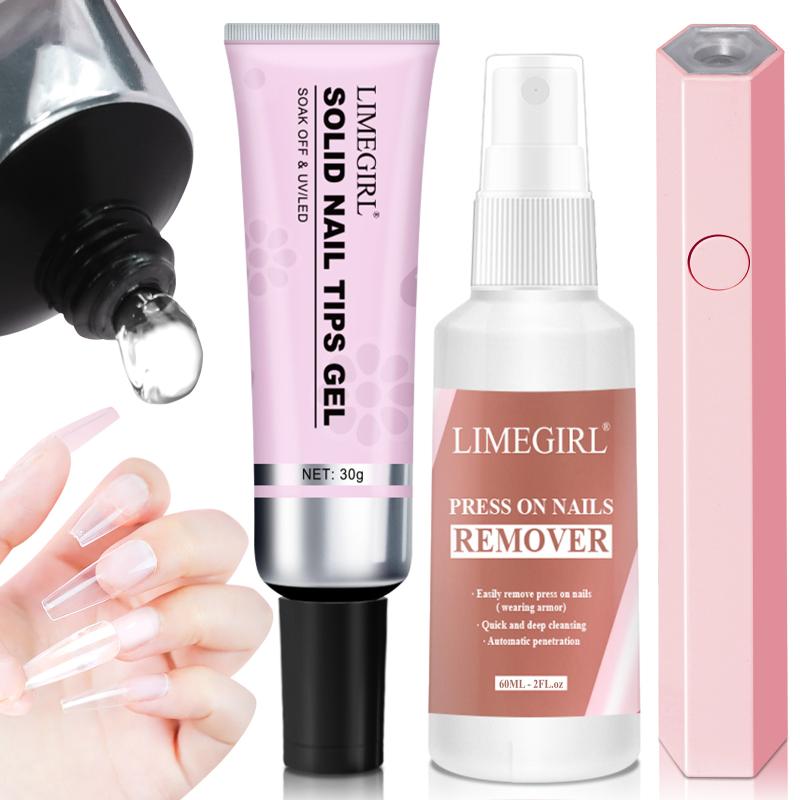 Nail Extension Tips - 30g Soft Transparent Nail Tips Gel