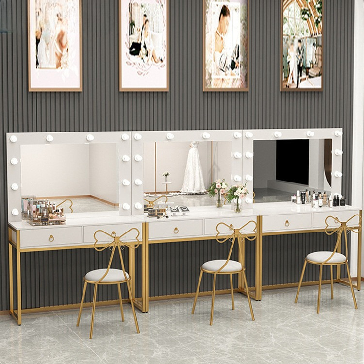 Dressing table with light mirr - Beauty Makeup Bridal 评论和价格