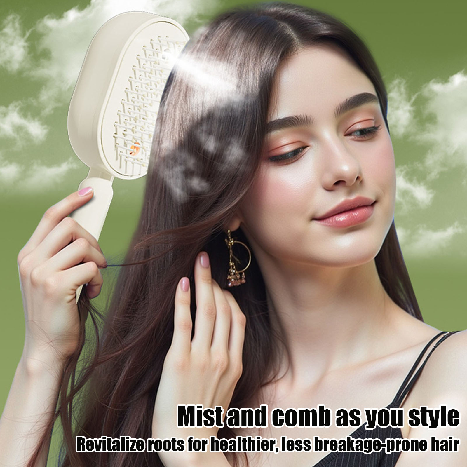 Wet Electric Hairbrush with Wa - Hair Straightener 评论和价格
