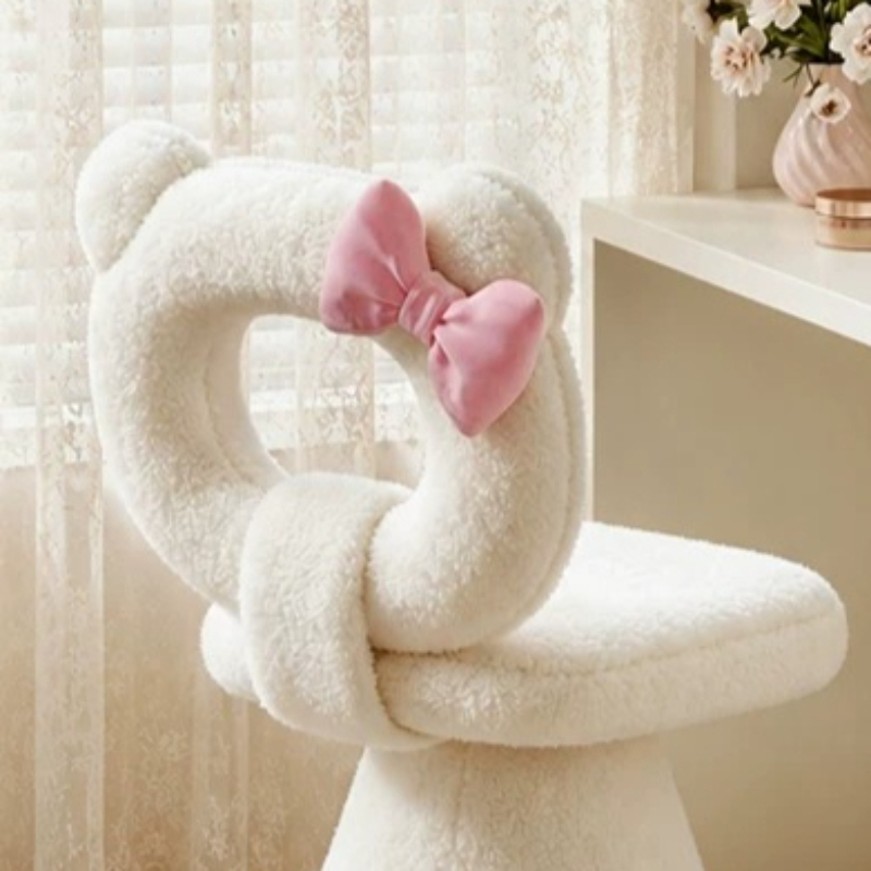 Bow Dressing Vanity Stool Pink - Beauty Makeup & D Anime Studio Vega Baja 评论和价格