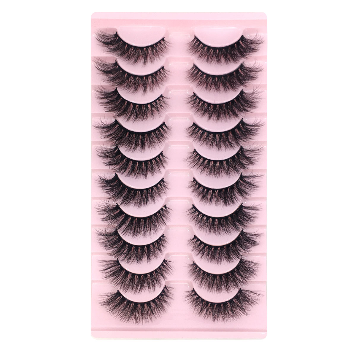 NEW 10 Pairs 6D Faux Mink Eyel - Beauty Full Makeup 评论和价格