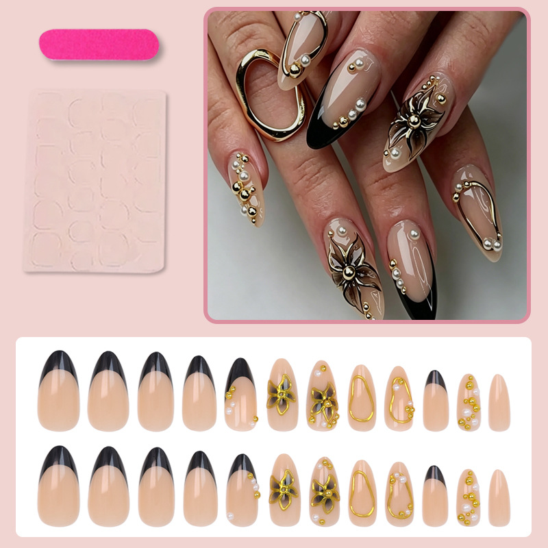 24Pcs Long Almond Press‑On Nai - Nail Extension Tips 评论和价格