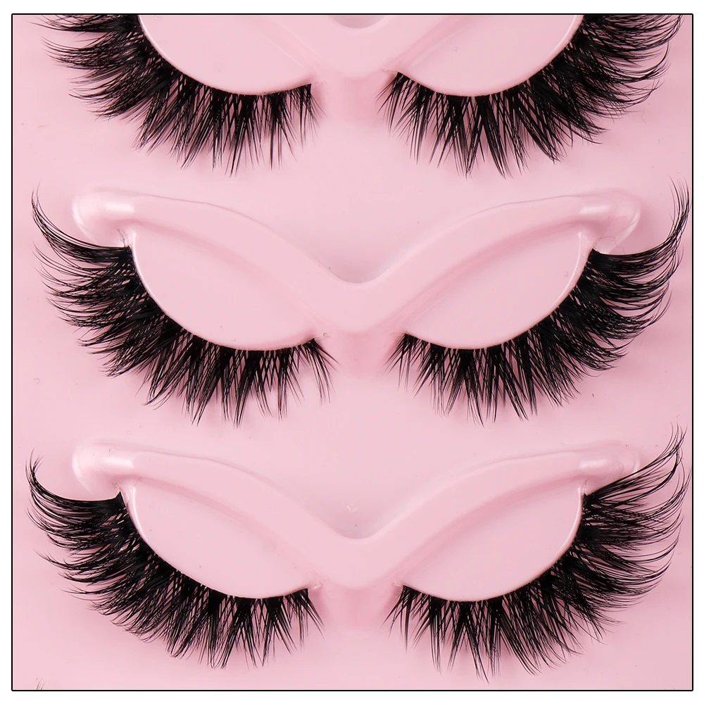 Cat Eye 5 Pairs 3D Natural Fal - Beauty Full Makeup 评论和价格
