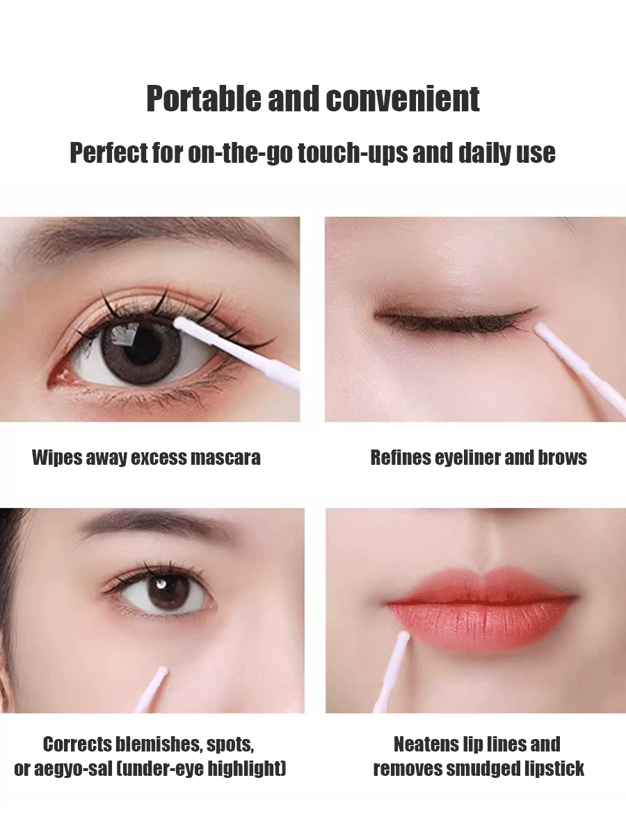 Disposable Long Cotton Swabs E - Beauty Makeup Salon 评论和价格