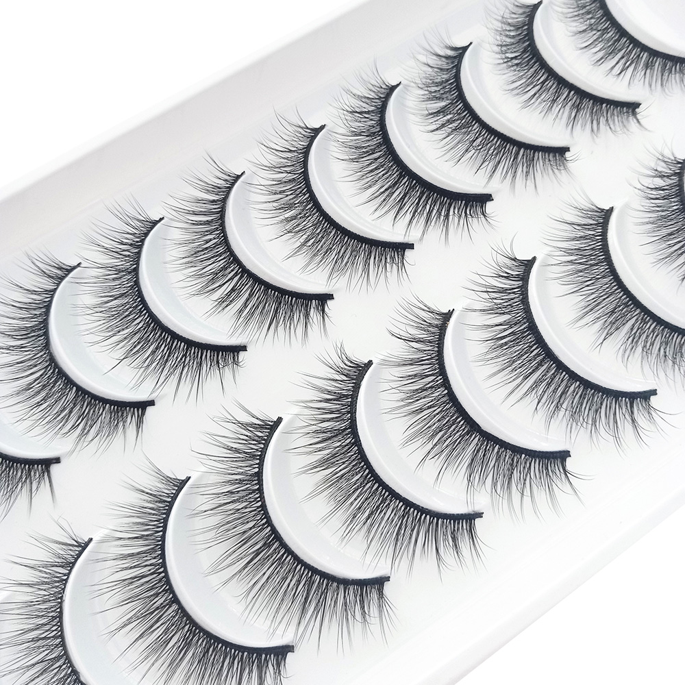 10 Pairs 3D Fluffy False Eyela - Beauty Makeup Design 评论和价格