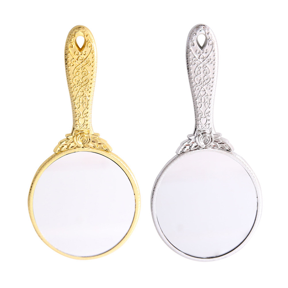 2Pcs Vintage Round Handheld Ma - Beauty Makeup Design 评论和价格