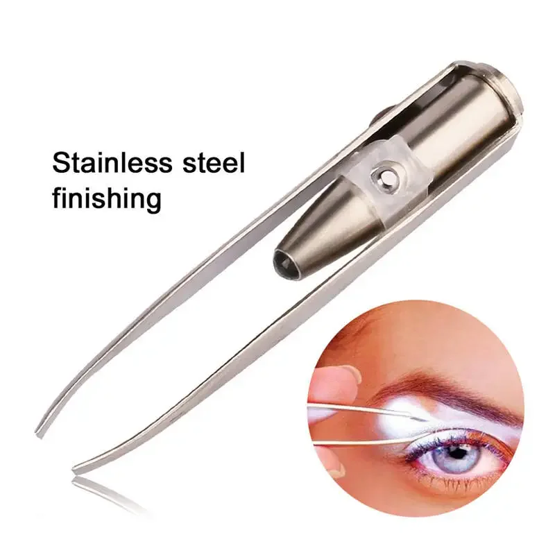1/3Pcs Led Eyebrow Tweezers St - Beauty Makeup Design 评论和价格