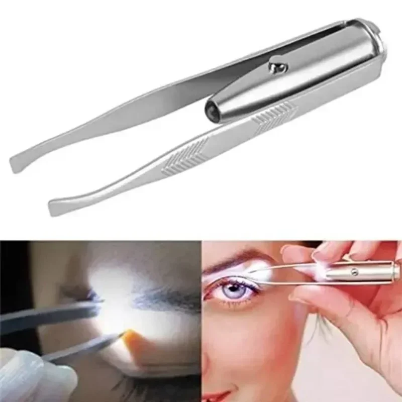 1/3Pcs Led Eyebrow Tweezers St - Beauty Makeup Design 评论和价格