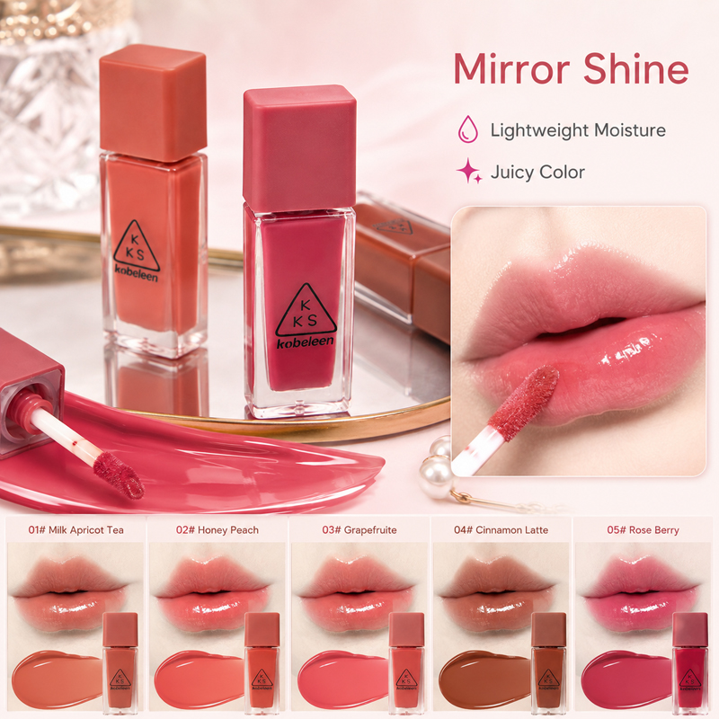 K-Beauty Juicy Glass Lip Gloss - Beauty Makeup Korean 评论和价格