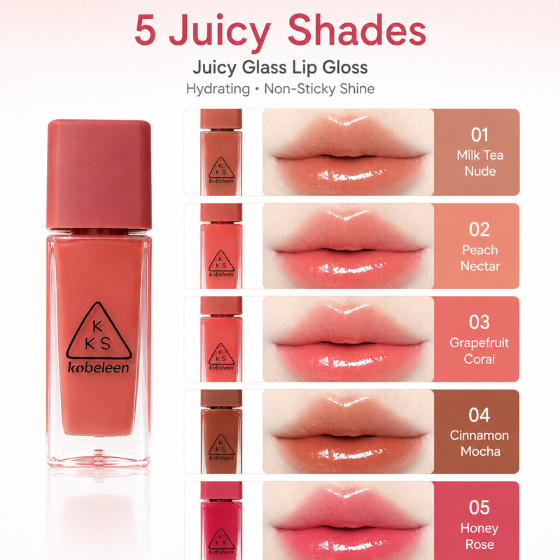 K-Beauty Juicy Glass Lip Gloss - Beauty Makeup Korean 评论和价格