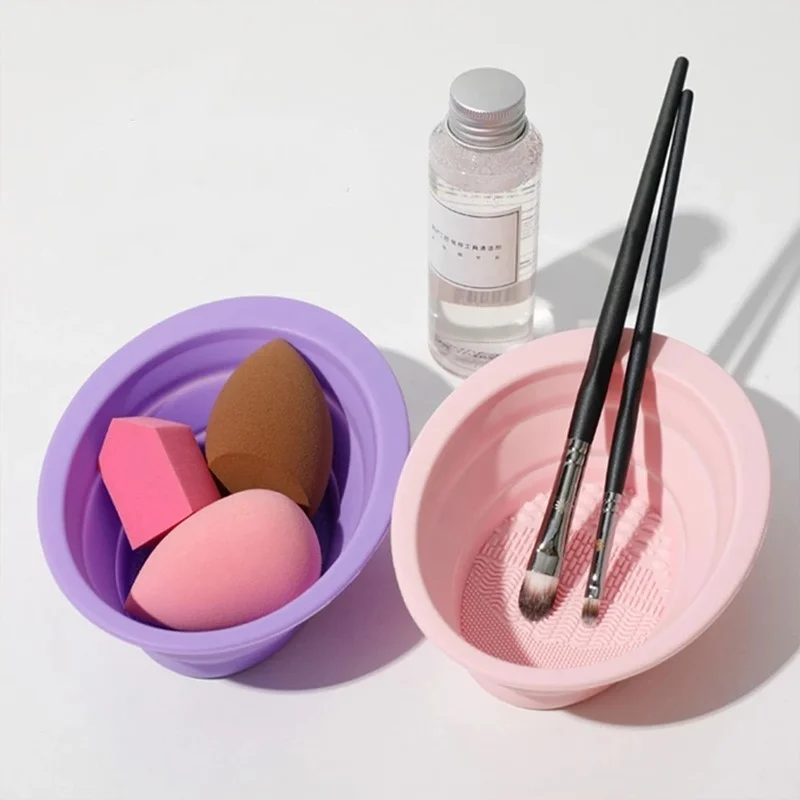 Foldable Silicone Makeup Brush - Beauty Makeup Supply 评论和价格
