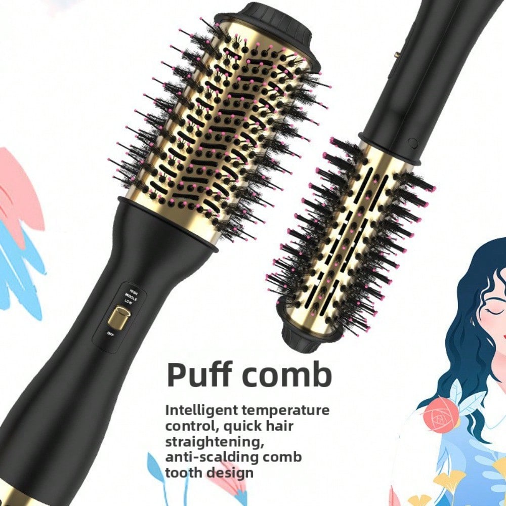 New 3-In-1 Hot Air Comb Roll S - Hair Straightener 评论和价格