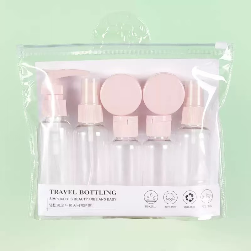 7PCS Travel Bottle Bag Wash Se - Setting Spray 评论和价格