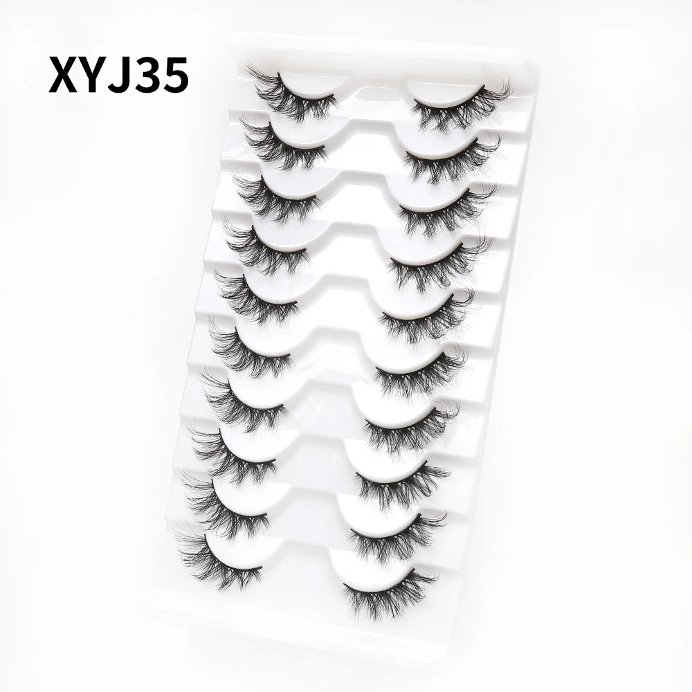 New 10 Pairs half Natural Fals - Beauty Full Makeup 评论和价格