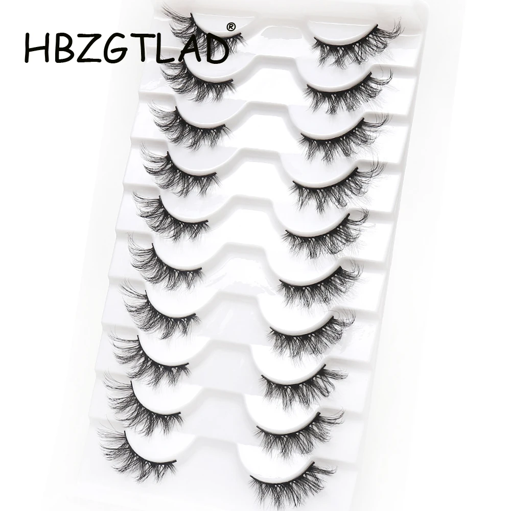 New 10 Pairs half Natural Fals - Beauty Full Makeup 评论和价格