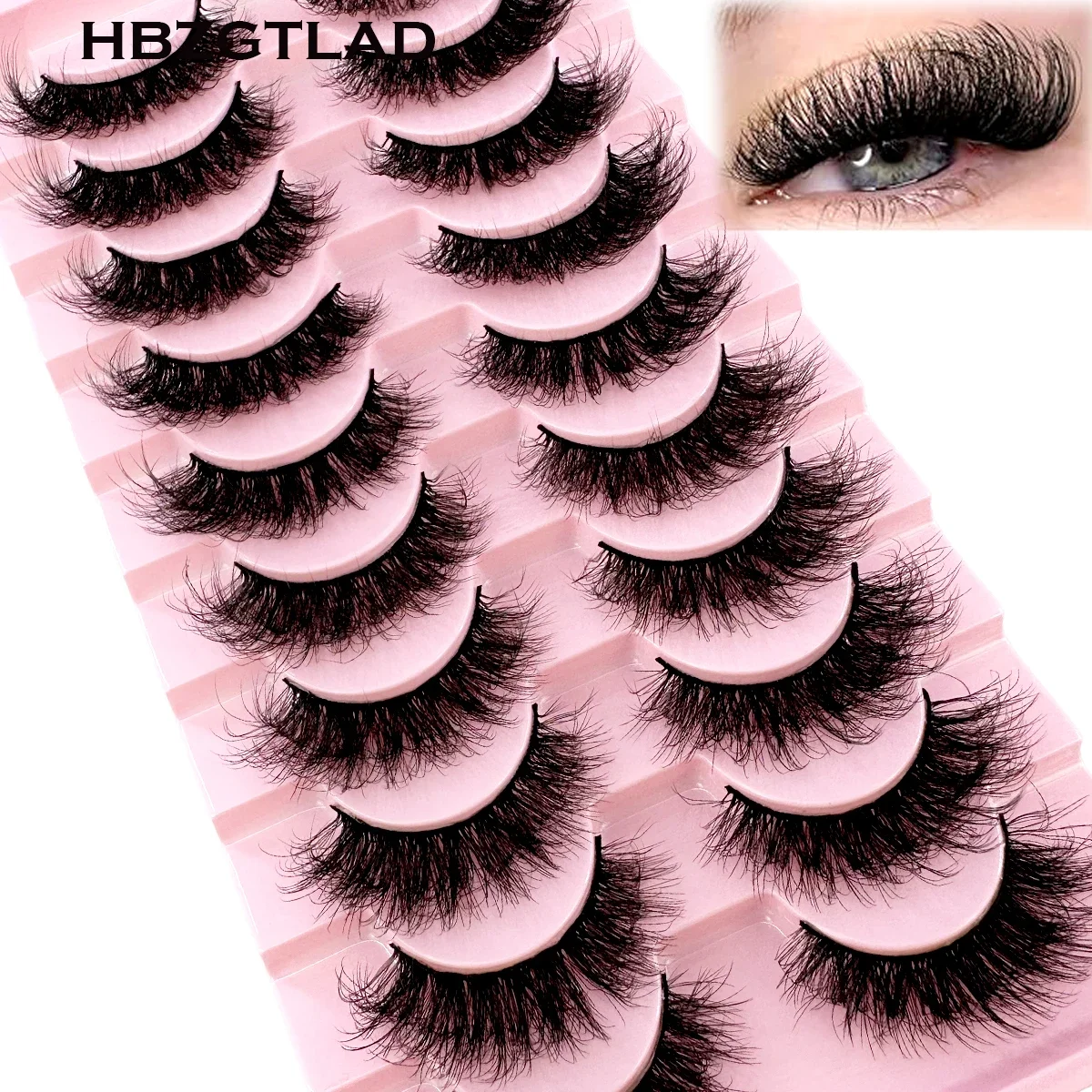 AMSDCN 10 Pairs Artificial Min - Beauty Full Makeup 评论和价格