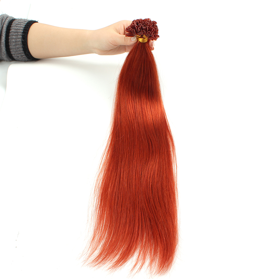 Lovevol Copper Red U Tip Hair  - Nail Extension Tips 评论和价格