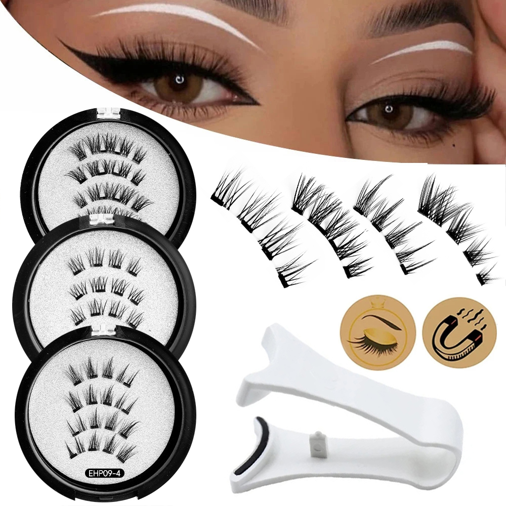 Glue-free Magnetic Eyelashes 3 - Beauty Makeup Supply 评论和价格