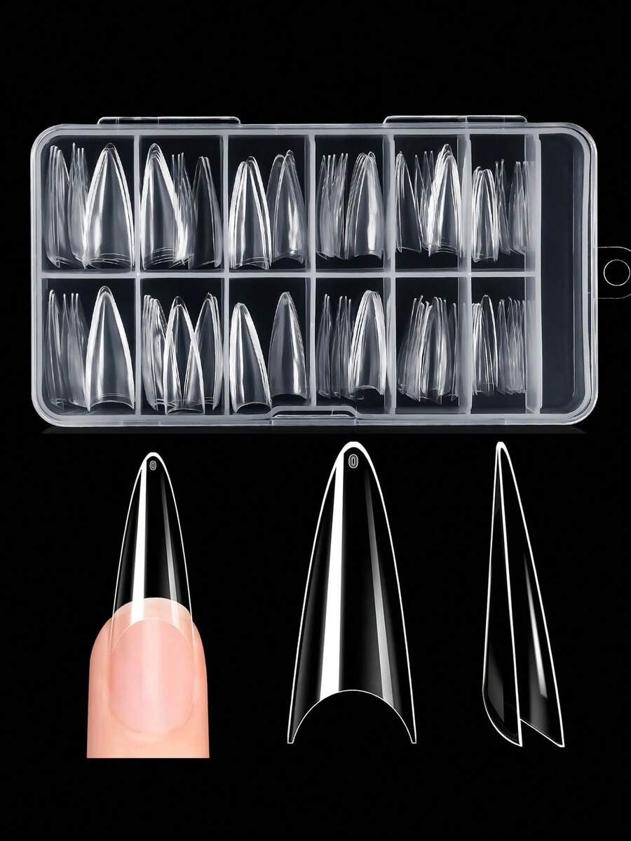 120pcs Clear Duck Nail Tips Ac - Nail Extension Tips 评论和价格
