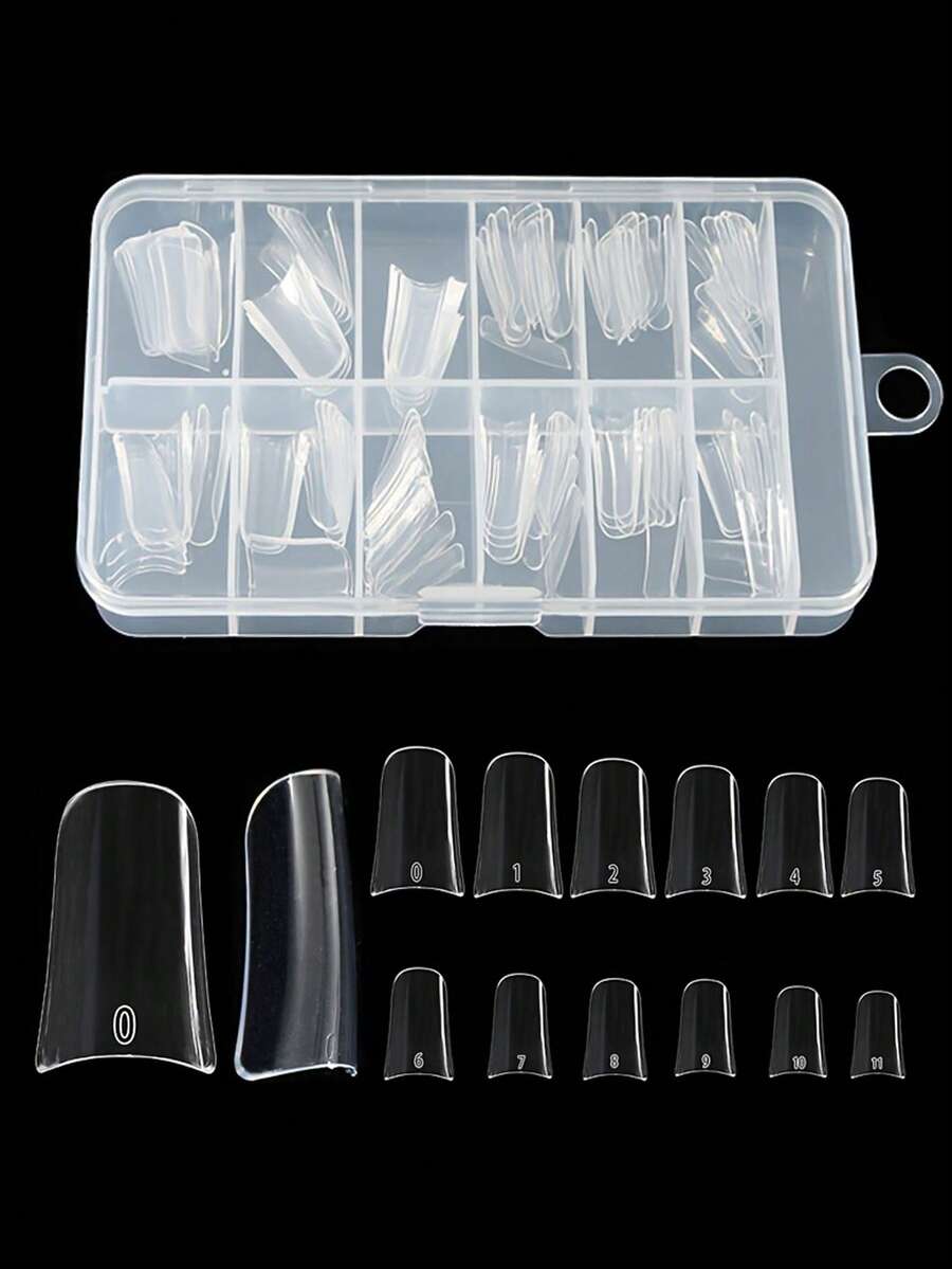 120pcs Clear Duck Nail Tips Ac - Nail Extension Tips 评论和价格