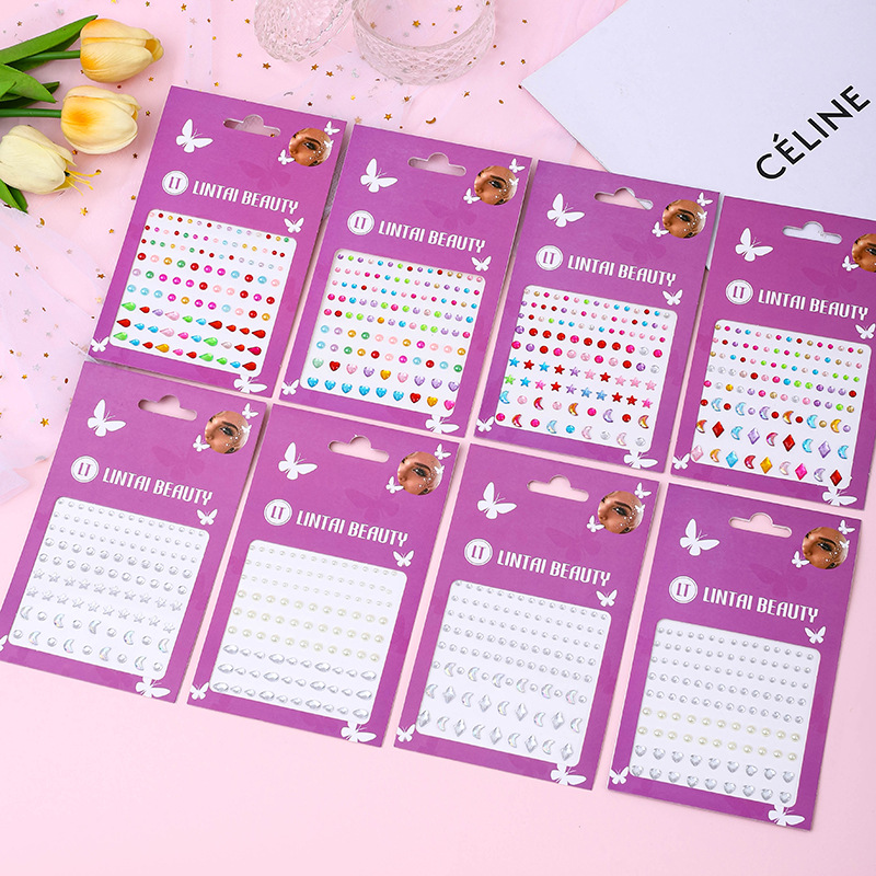 Hot Selling Face Gems Stickers - Beauty Makeup & D Anime Studio Vega Baja 评论和价格