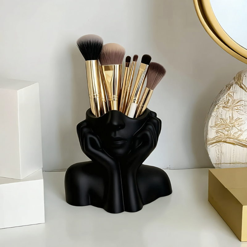 Face Shape Makeup Brush Holder - Beauty Makeup Design 评论和价格