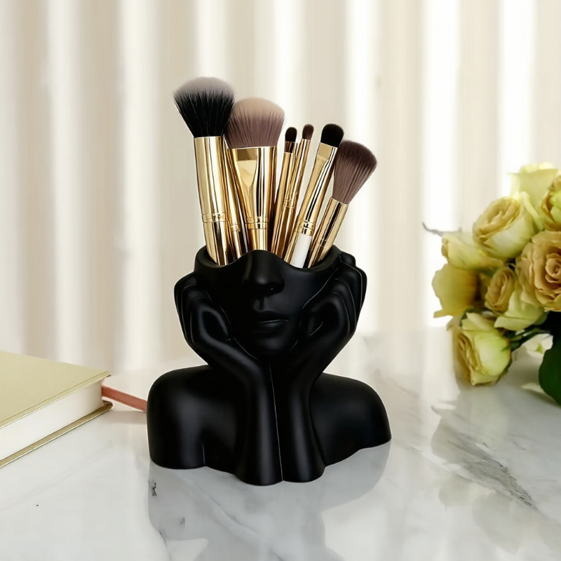 Face Shape Makeup Brush Holder - Beauty Makeup Design 评论和价格