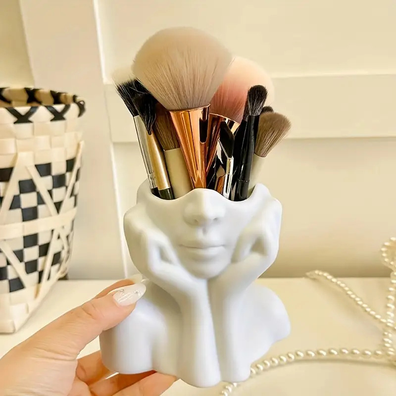 Face Shape Makeup Brush Holder - Beauty Makeup Design 评论和价格