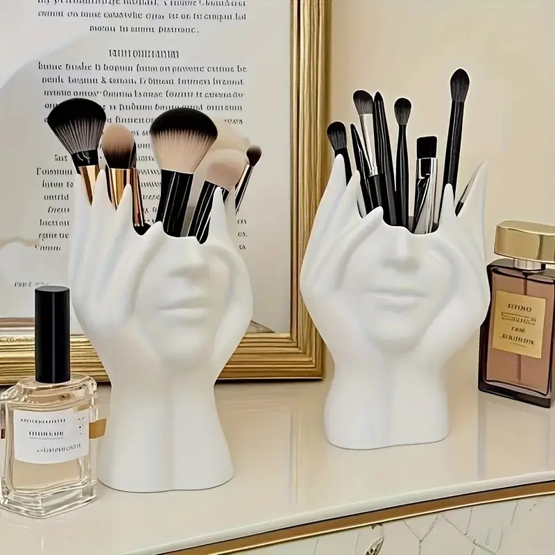 Face Shape Makeup Brush Holder - Beauty Makeup Design 评论和价格