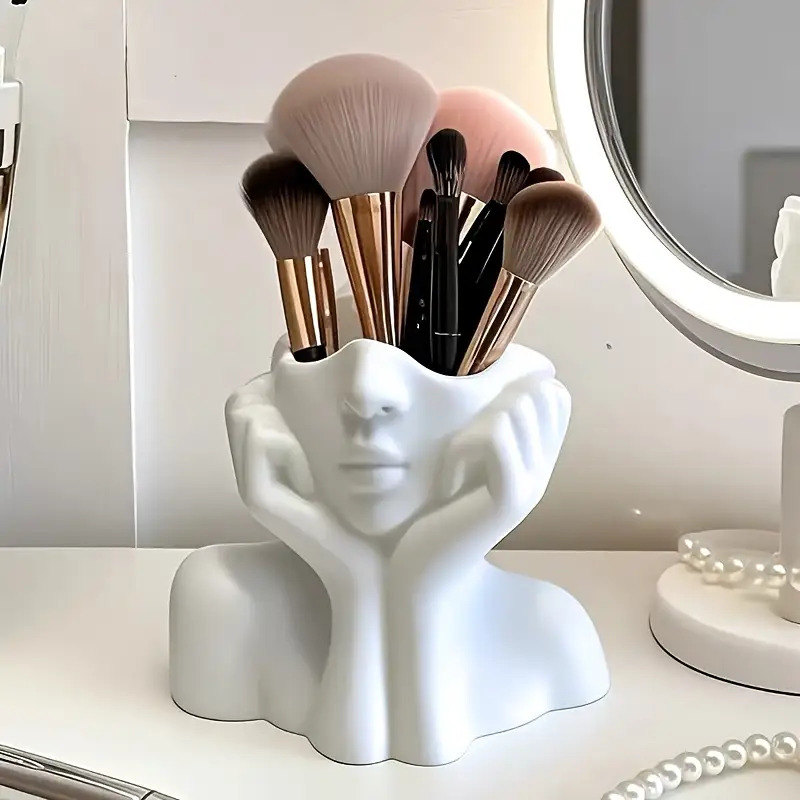Face Shape Makeup Brush Holder - Beauty Makeup Design 评论和价格